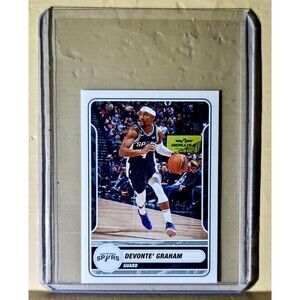 2023-24 Devonte' Graham Panini NBA Basketball #472 Sticker San Antonio Spurs
